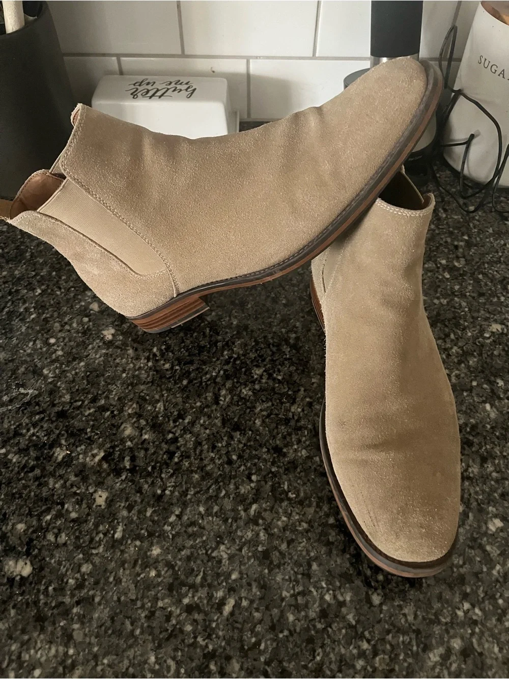 Sonoma Men's Suede Chukka Boots in Light Beige
